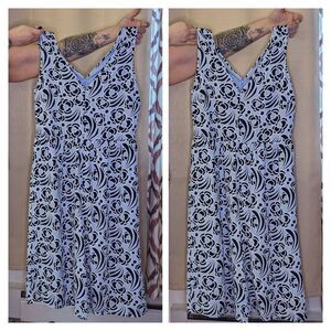 Ann‎ Taylor Blue Boho Chic Patterned Women's Size 8 Culotte Romper Old Money
